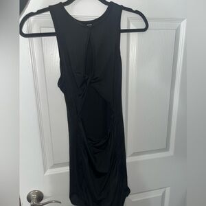 Black cut out dress